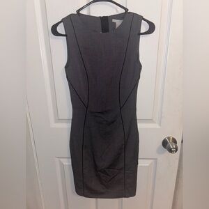Gray & Black Pencil Dress